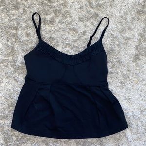 LULULEMON BLACK CROPPED TANK!!!!!!!